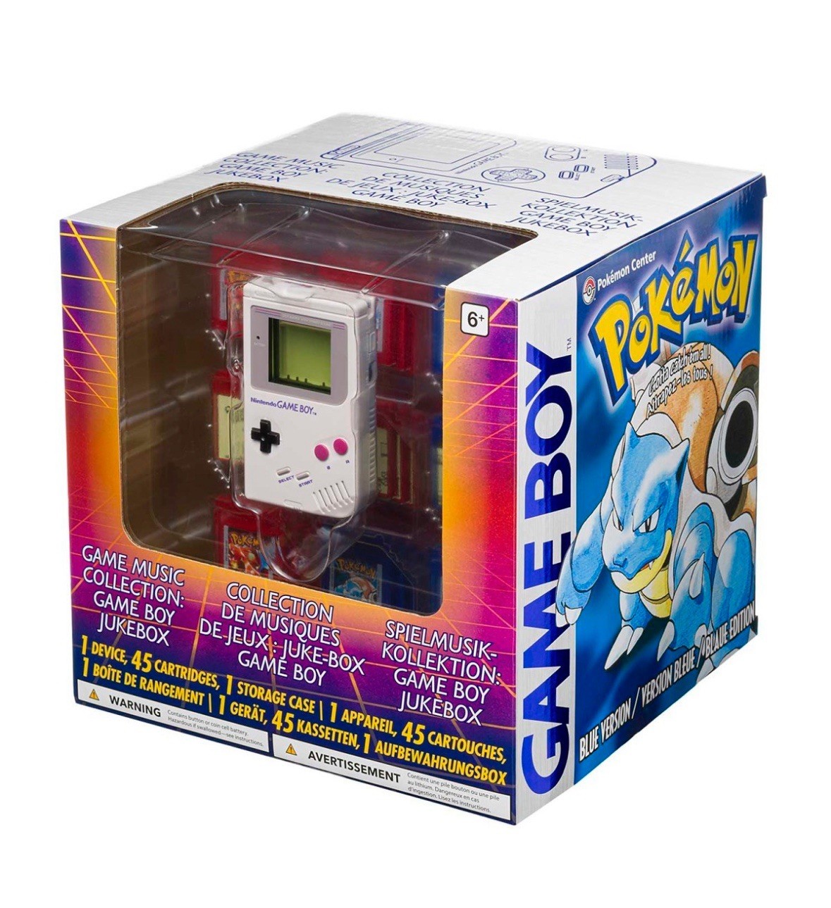 Pokemon Center Red & Blue Gameboy Music Collection Jukebox In Hand