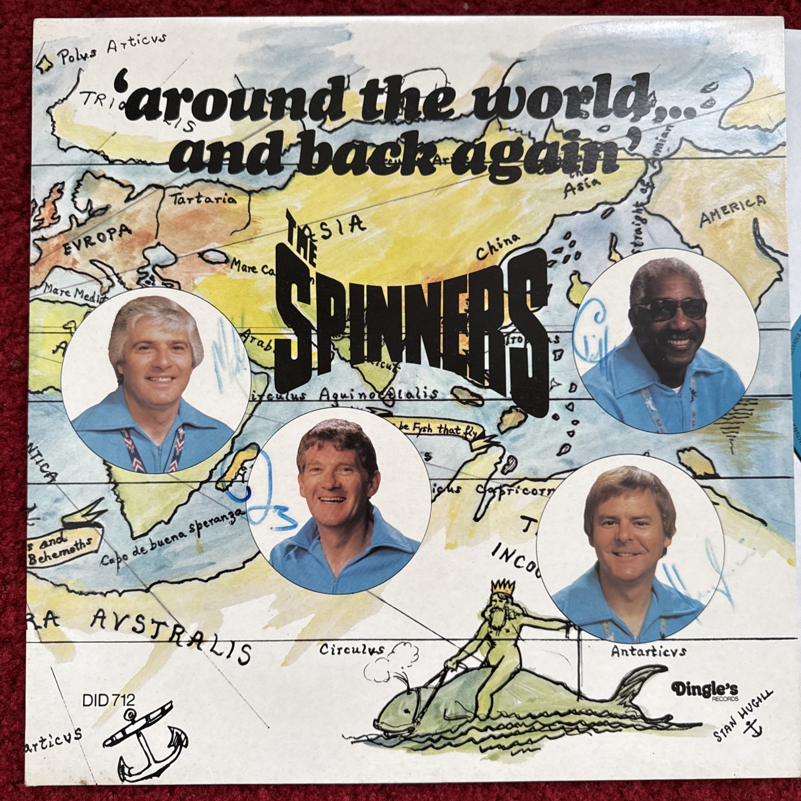 The Spinners/Around The World And Back Again/1981 LP Set + Autographs/Signed/EX
