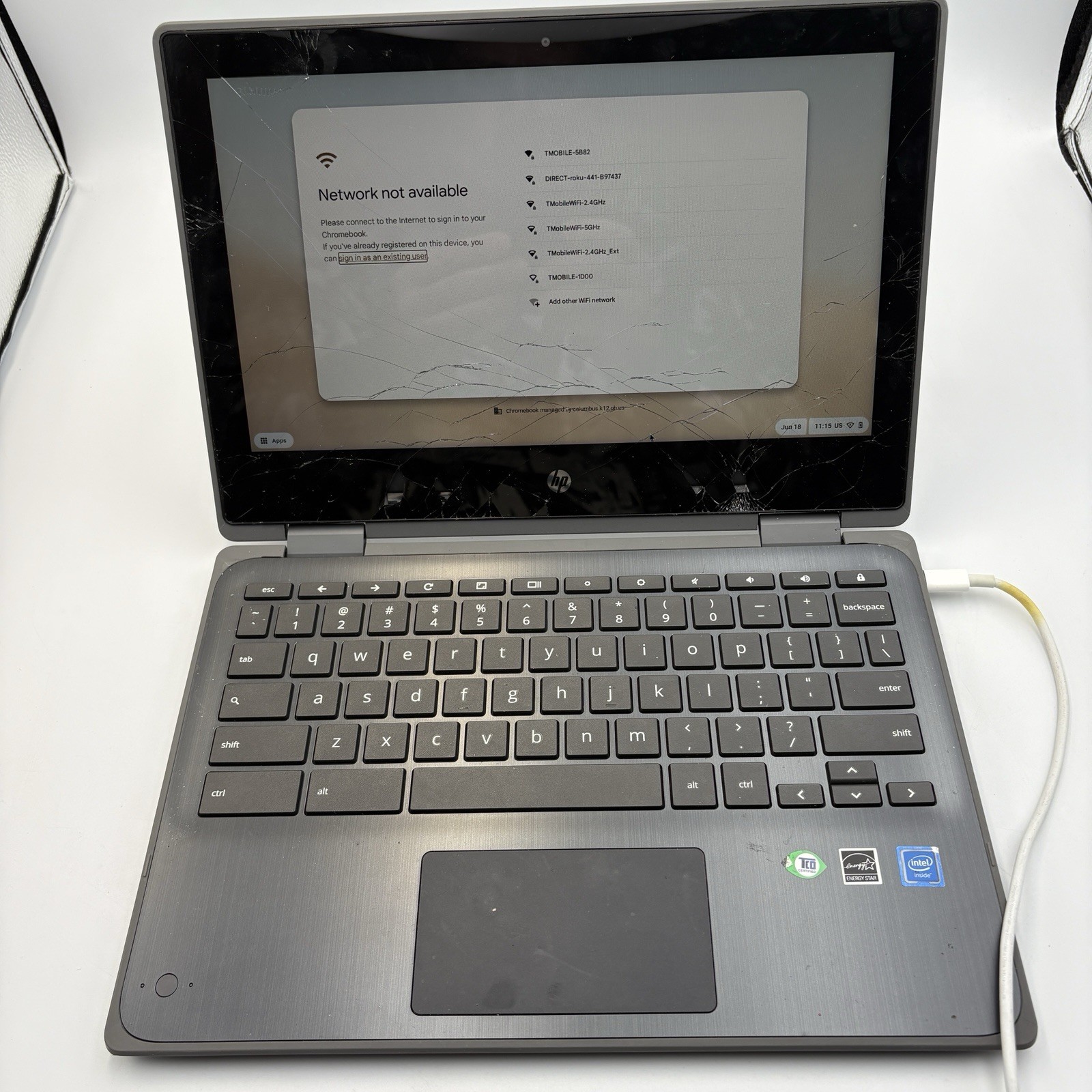 HP Chromebook X360 11 G3 EE Shattered Screen