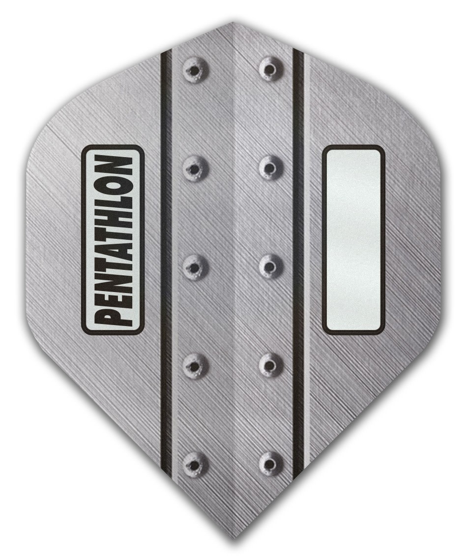 Pentathlon Silver Metal Rivits No2 Dart Flights