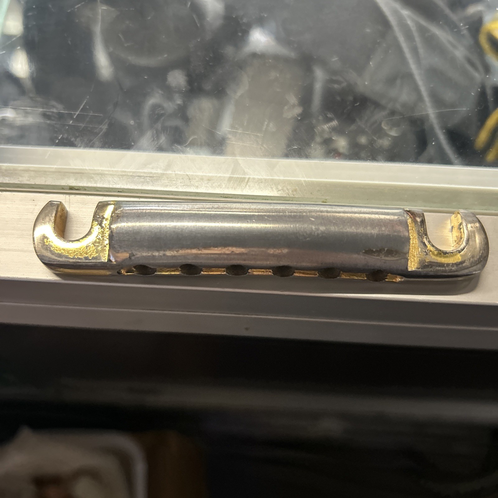 1968 Gibson 50’s 60’s Lightweight Gold Stop Tailpiece 30 Grams /1 Ounce Original