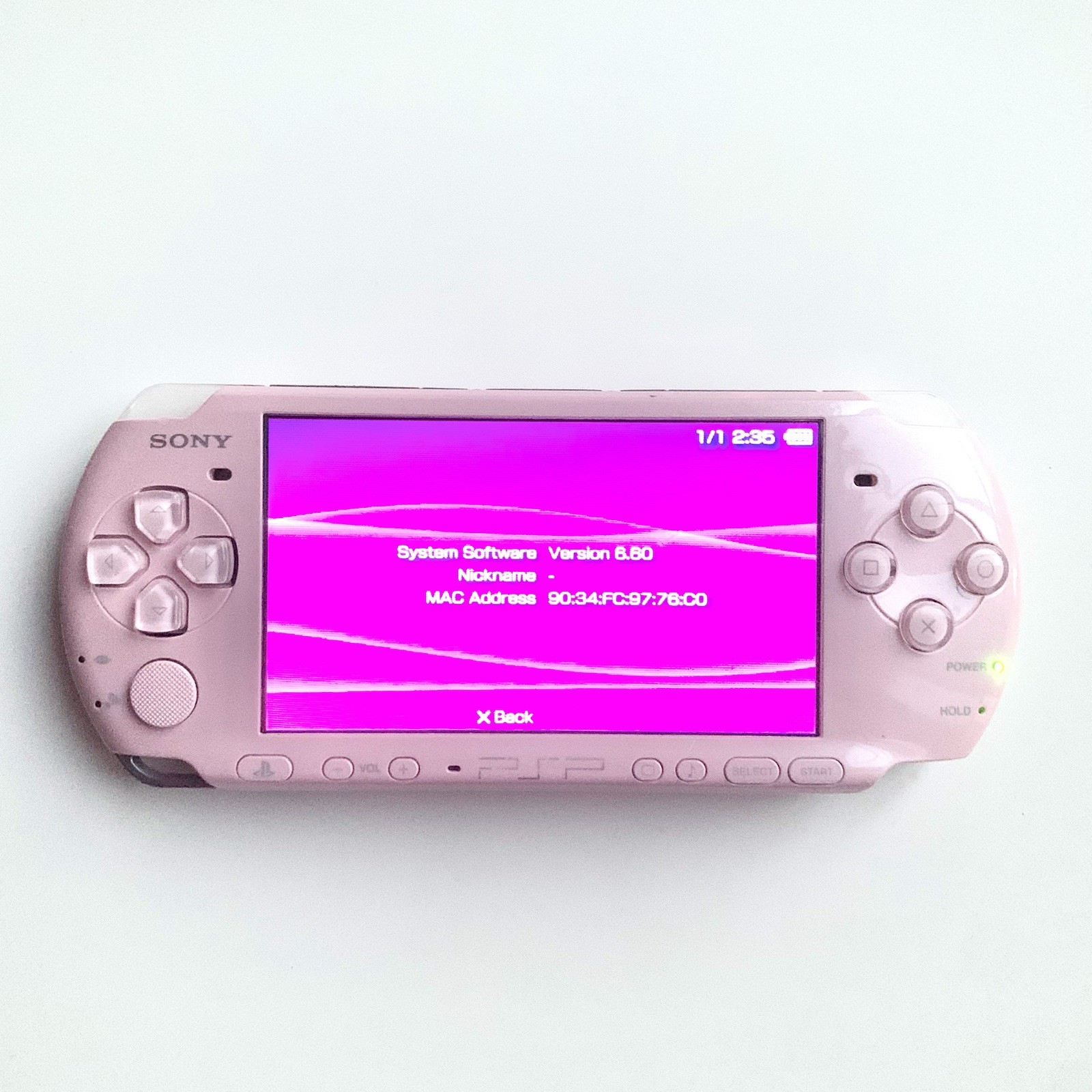 💗 PEARL PINK SONY PSP 3000 100% GENUINE PSP3000 PSP-3000 Not 1000 2000