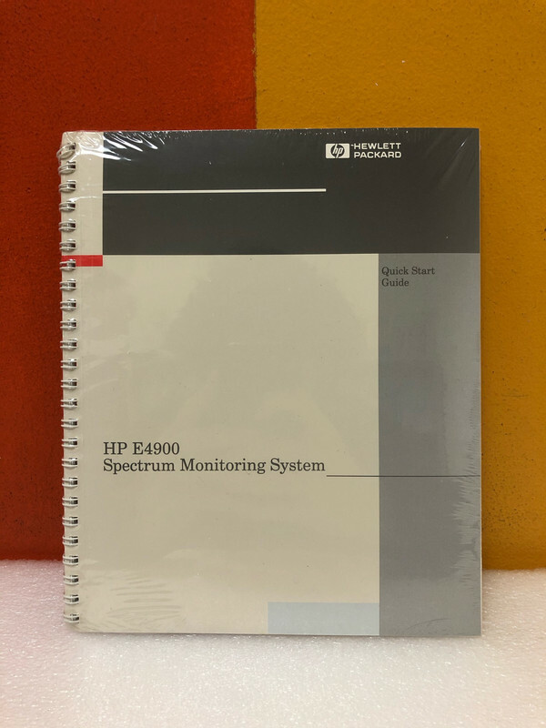 HP E4900-90005 E4900 Spectrum Monitoring System Quick Start Guide