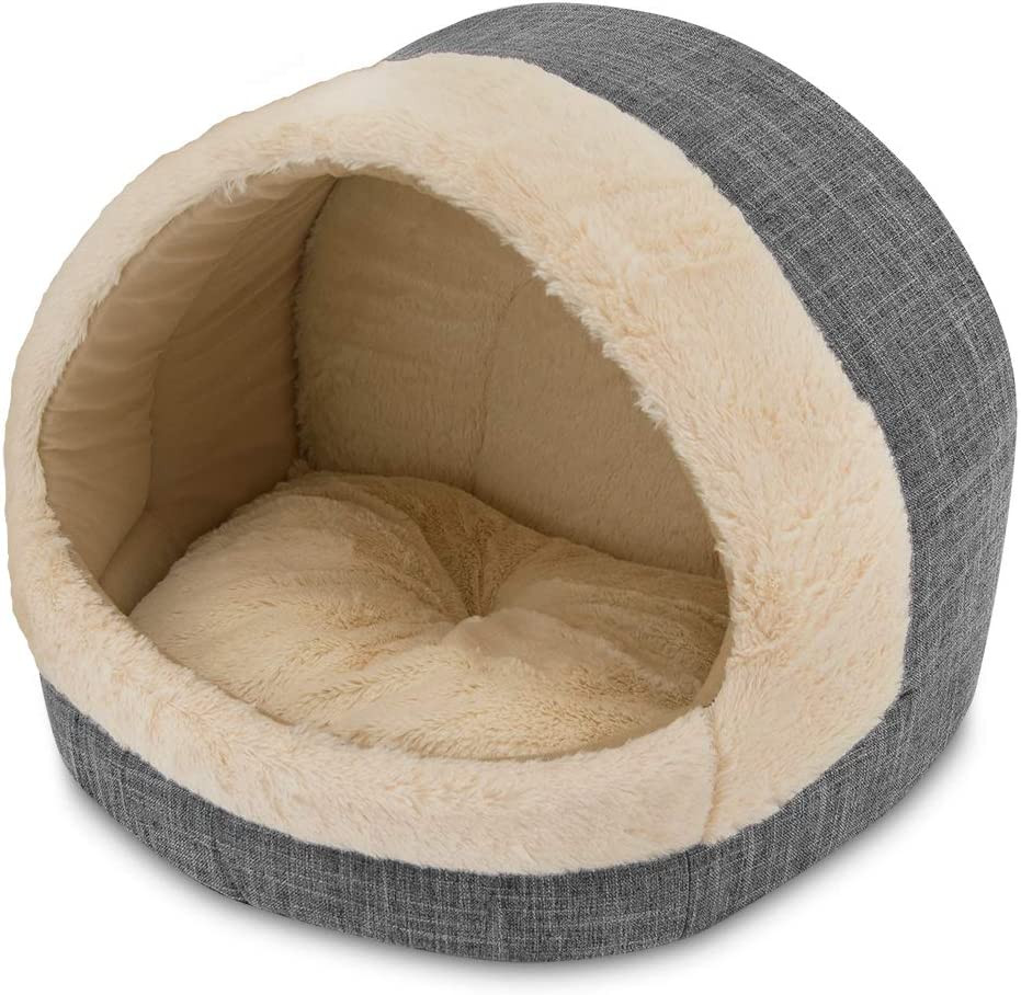 Cozy Cat Cave by , 17X15X14, Gray