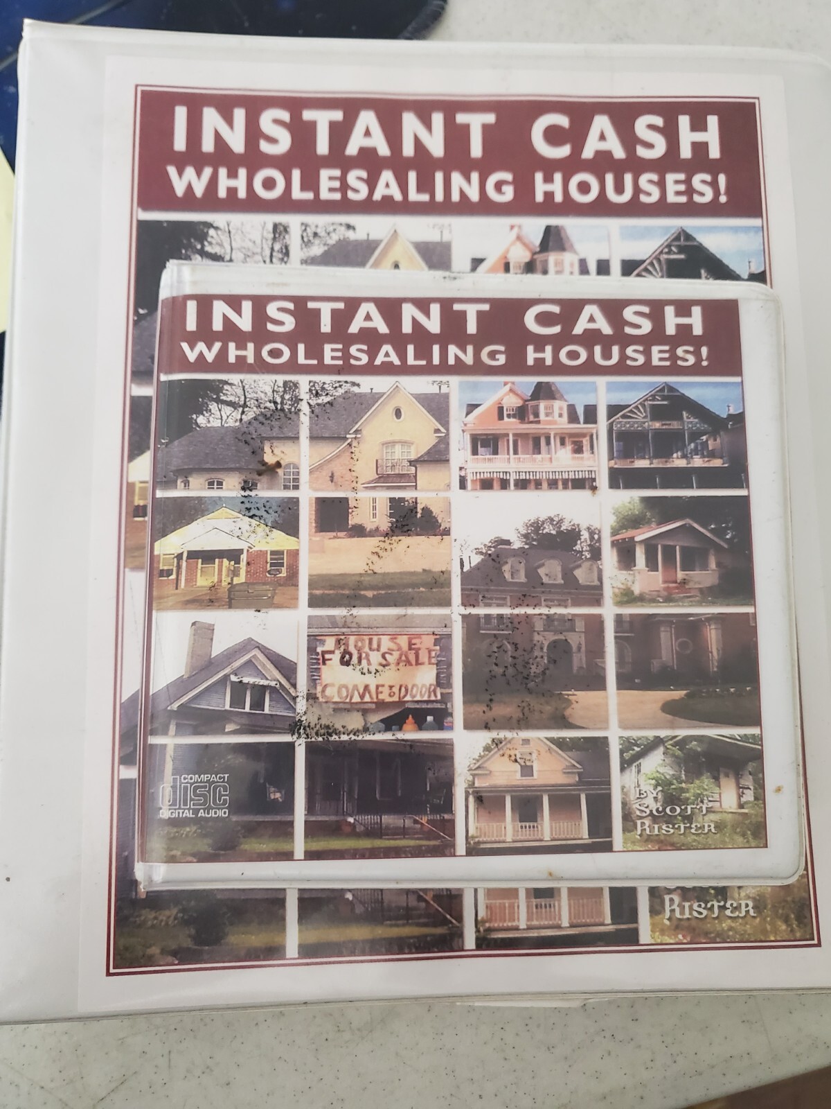 Instant Cash Wholesaling Houses! by Scott Rister - Disk/DVD Set with Manual