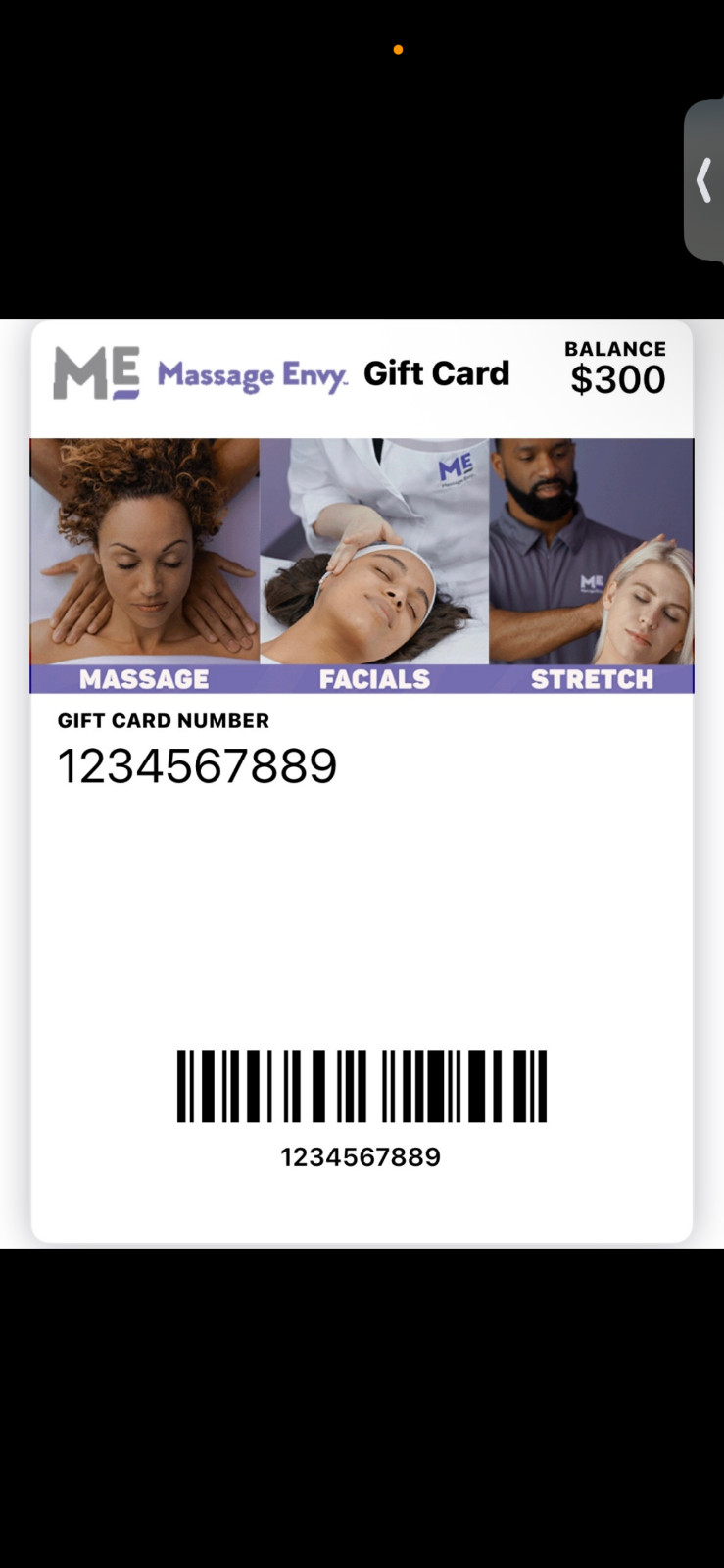 Massage Envy Gift Card