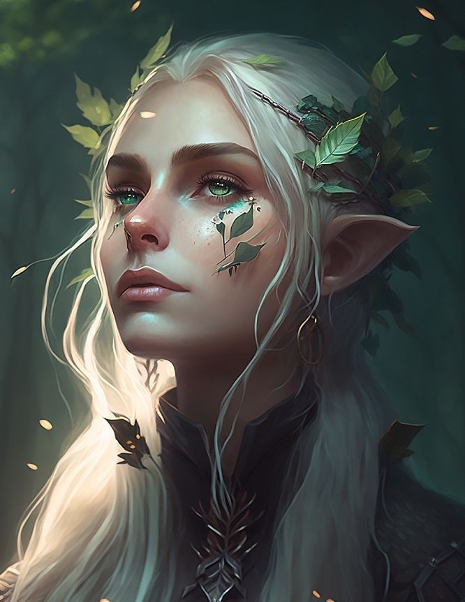 Witch's Protective Female Elven Faerie Water Spirit Companion Wishes No Doll