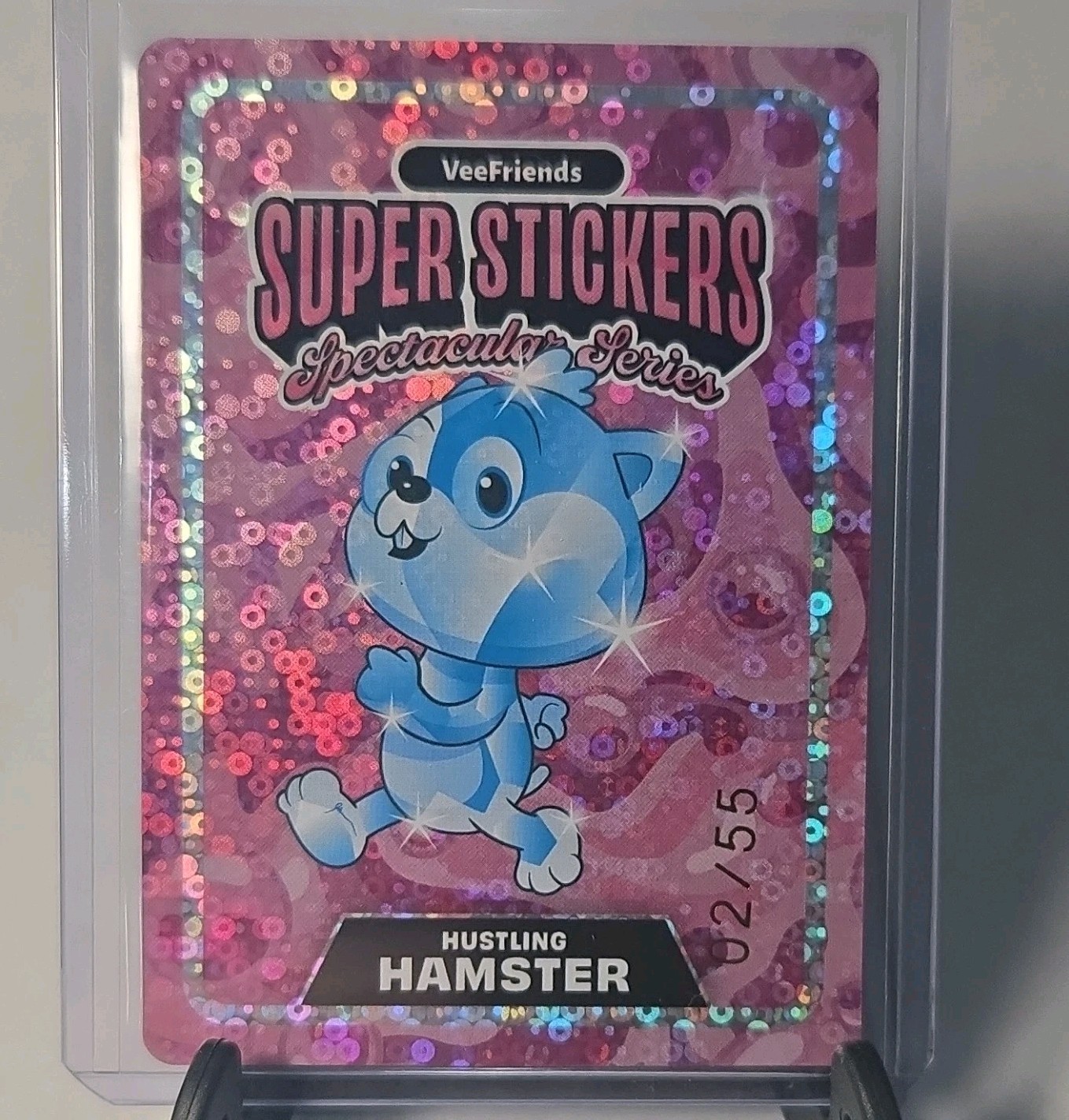 VeeFriends Super Stickers Spectacular Series Hustling Hamster 02/55 