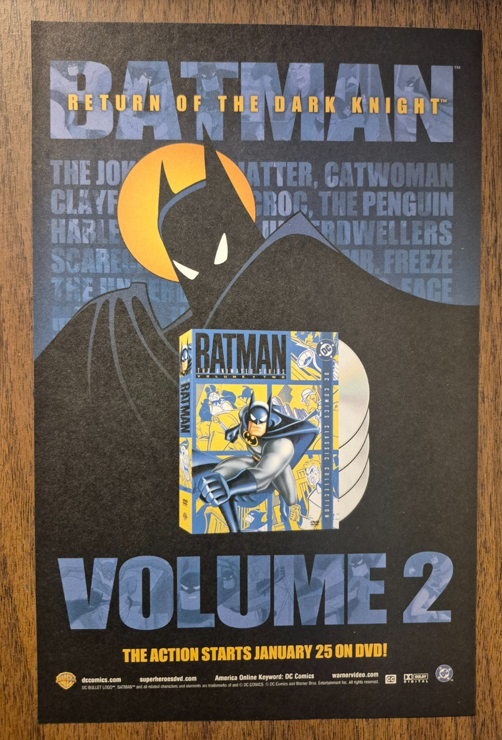 2005 BATMAN: Return of the Dark Knight Vol. 2 DVD release - Print Ad/Ad Page