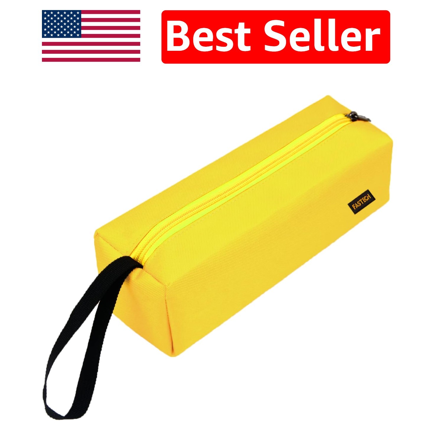 Thickened Yellow Zipper Tool Bag - Ideal for Organized Storage and Transport