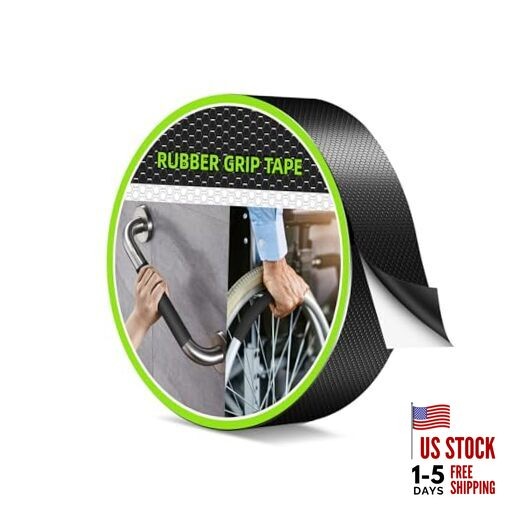  Rubber Grip Tape, Non Slip Tape for Handles, Enhanced Textured Super Strong 