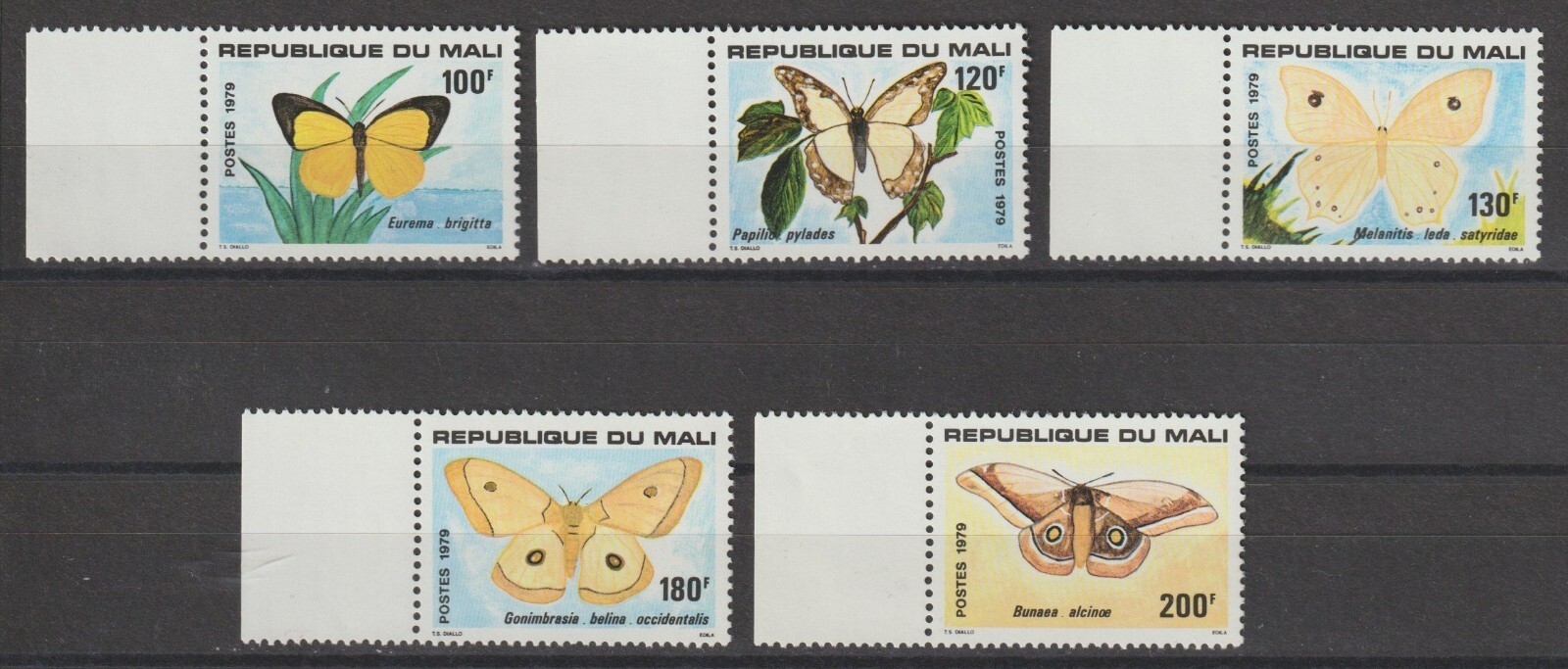 MALI 1979 SG 716/720 MNH