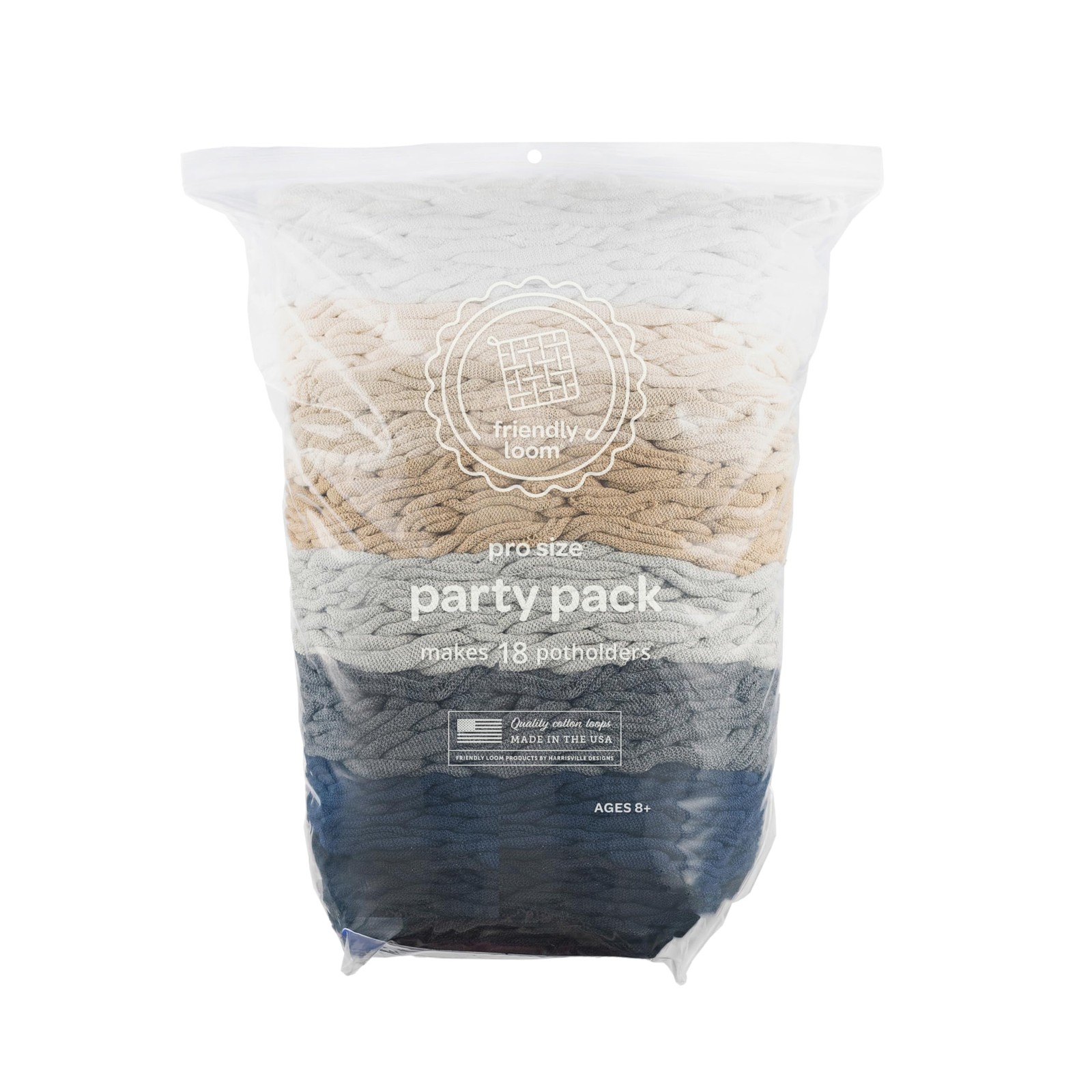 Quality Cotton Weaving Loops in Neutral Colors – 10” PRO Size | Weave 18 Func...