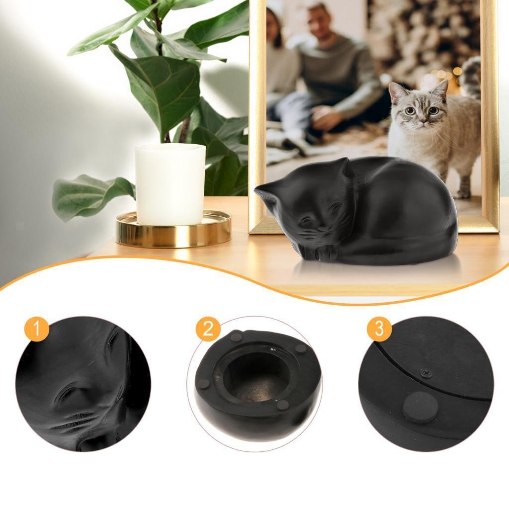 Sleeping Cat Pet Urn Memorial Keepsake Burial Pet Supplies Pet Memorial Figurine