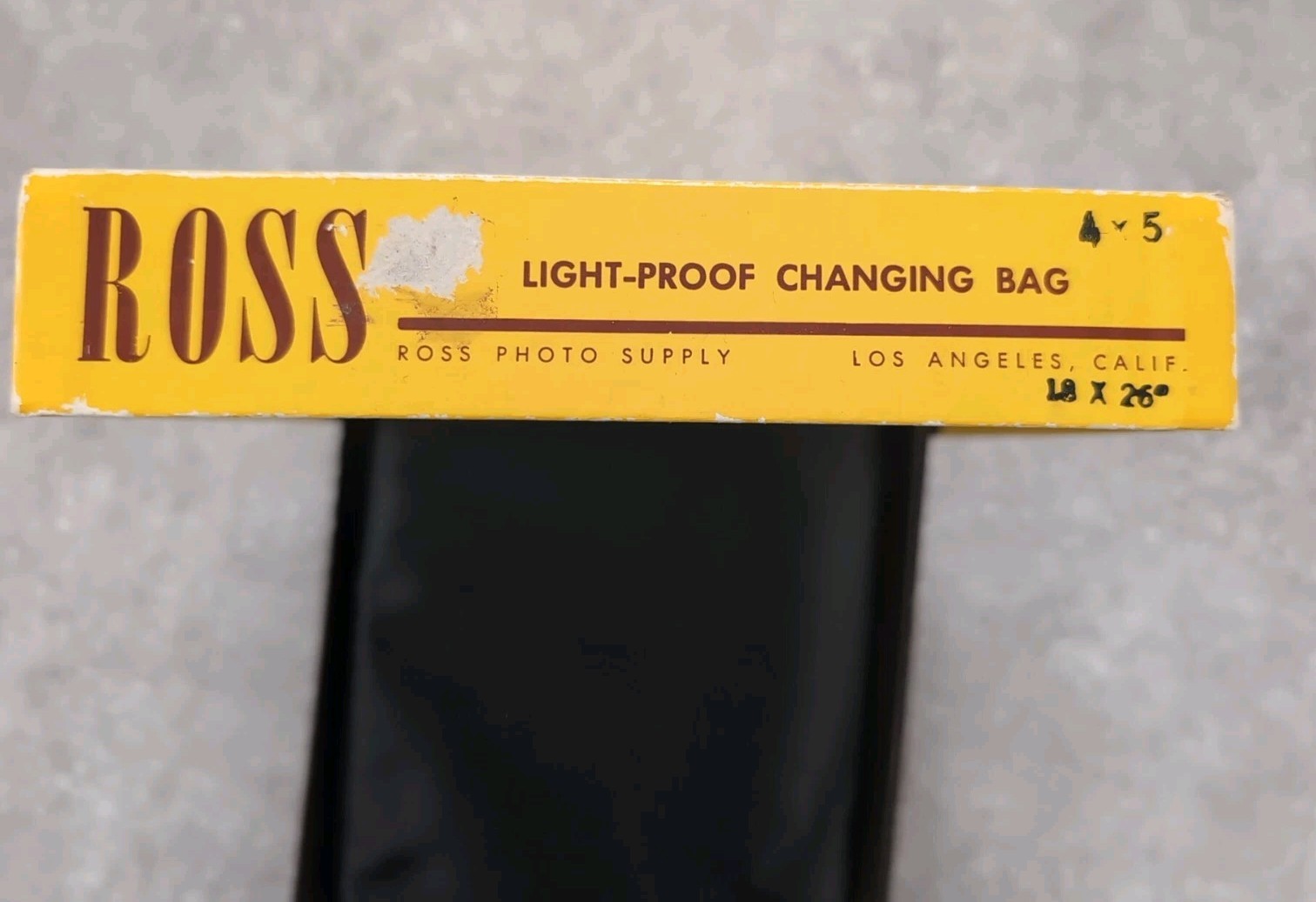 Vintage Ross darkroom changing bag 18 x 26