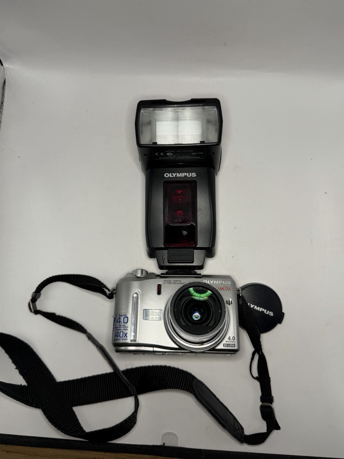 Olympus C-750 Ultra Zoom 4MP Digital Camera + FL-50 Flash Tested