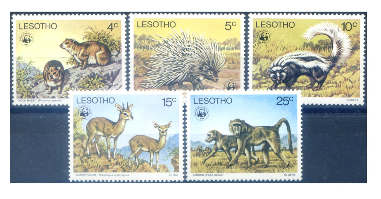 Lesotho. Wildlife. WWF 1977.