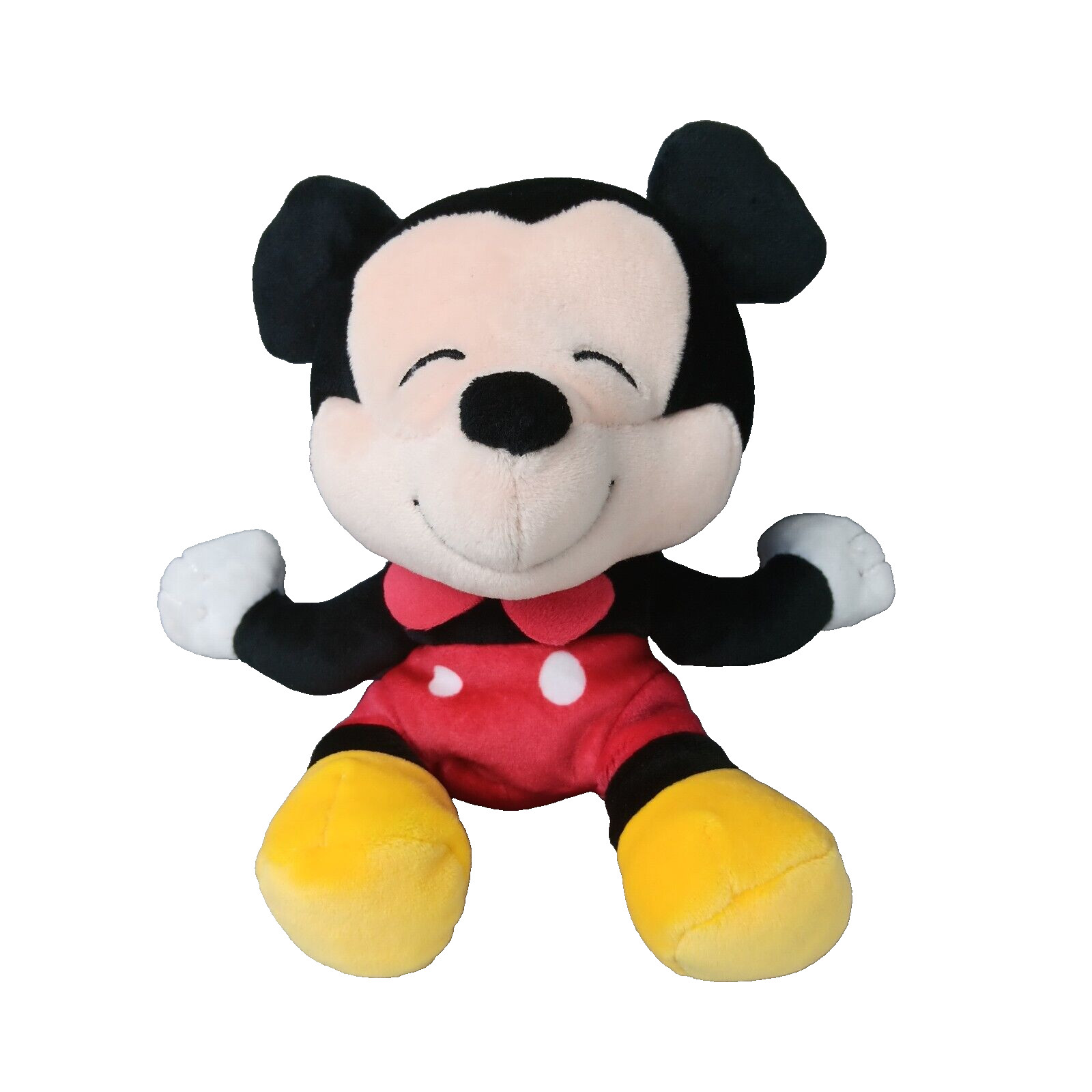Ty Mickey Mouse Beanie Baby Sitting Plush Stuffed Toy Cartoon Character