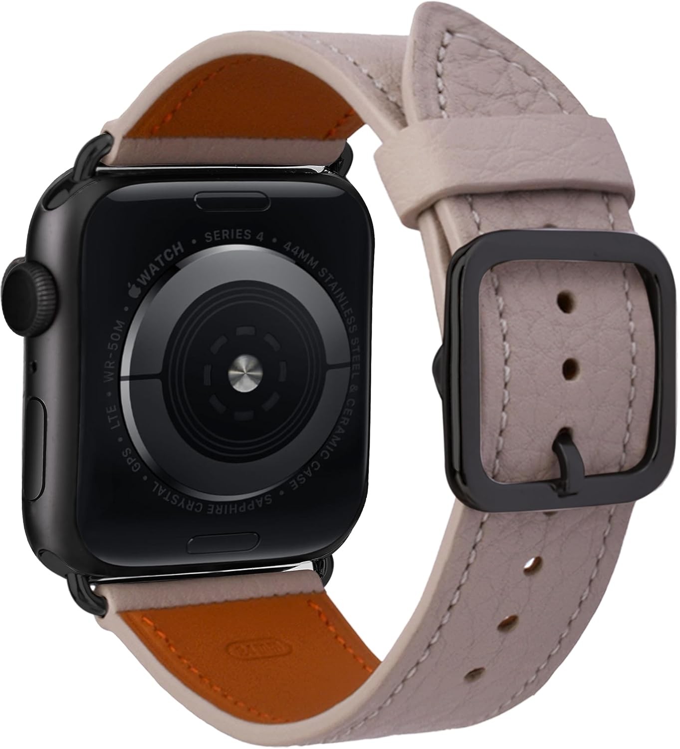 Genuine Leather Strap Compatible with Apple Watch Series 9 45mm 44mm