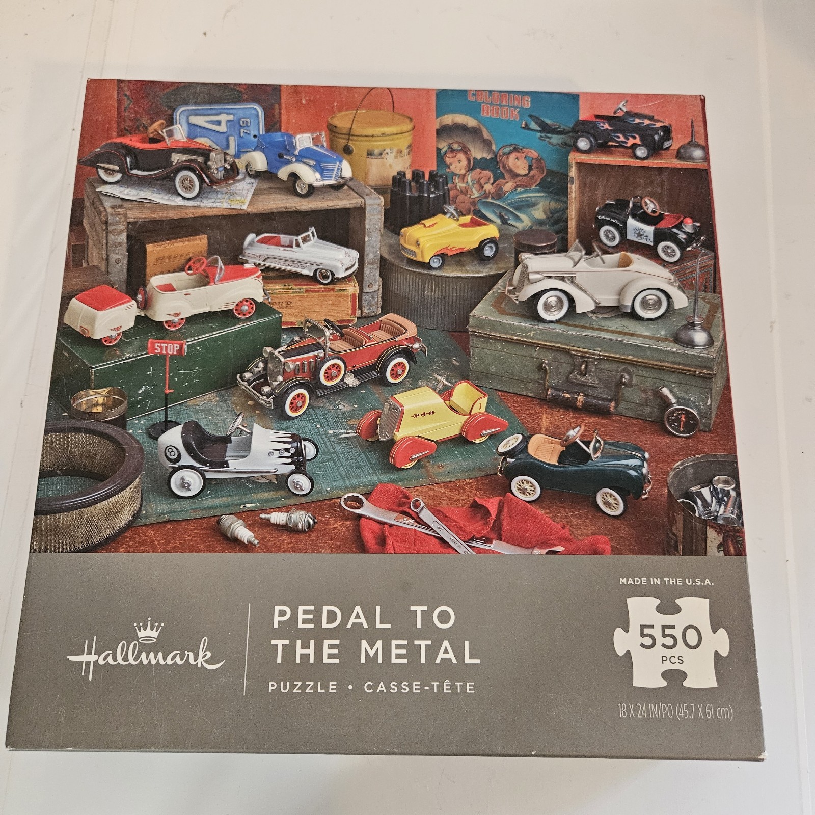 Pedal To The Medal Hallmark Roadster Classic Toy Cars 550 Piece Jigsaw Puzzle