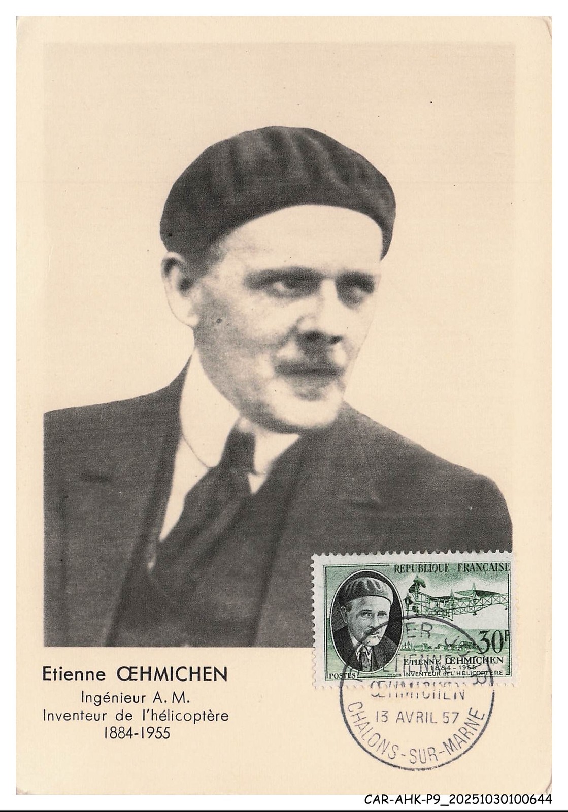 CAR-AHKP9-0493-CARTES-MAXIMUM - Aviation - Etienne Ohemichen - Engineer a-M