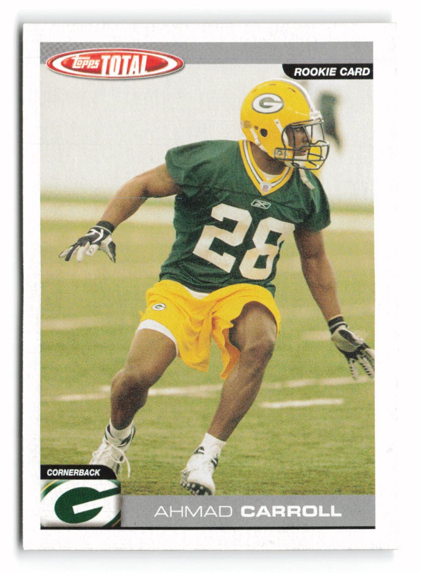 2004 Topps Total #373 Ahmad Carroll Rookie Green Bay Packers RC