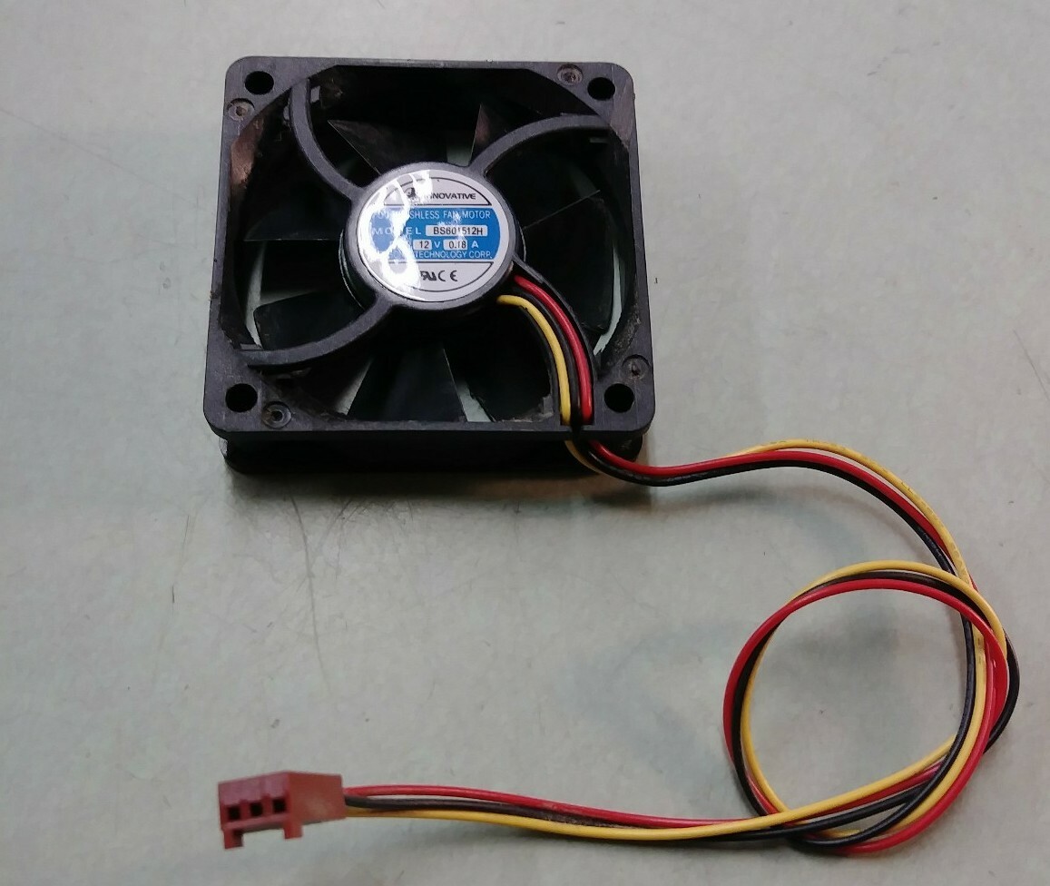 DC  brushless CPU cooling fan BS601512H 12V 0.18A 3-wire 3-pin 