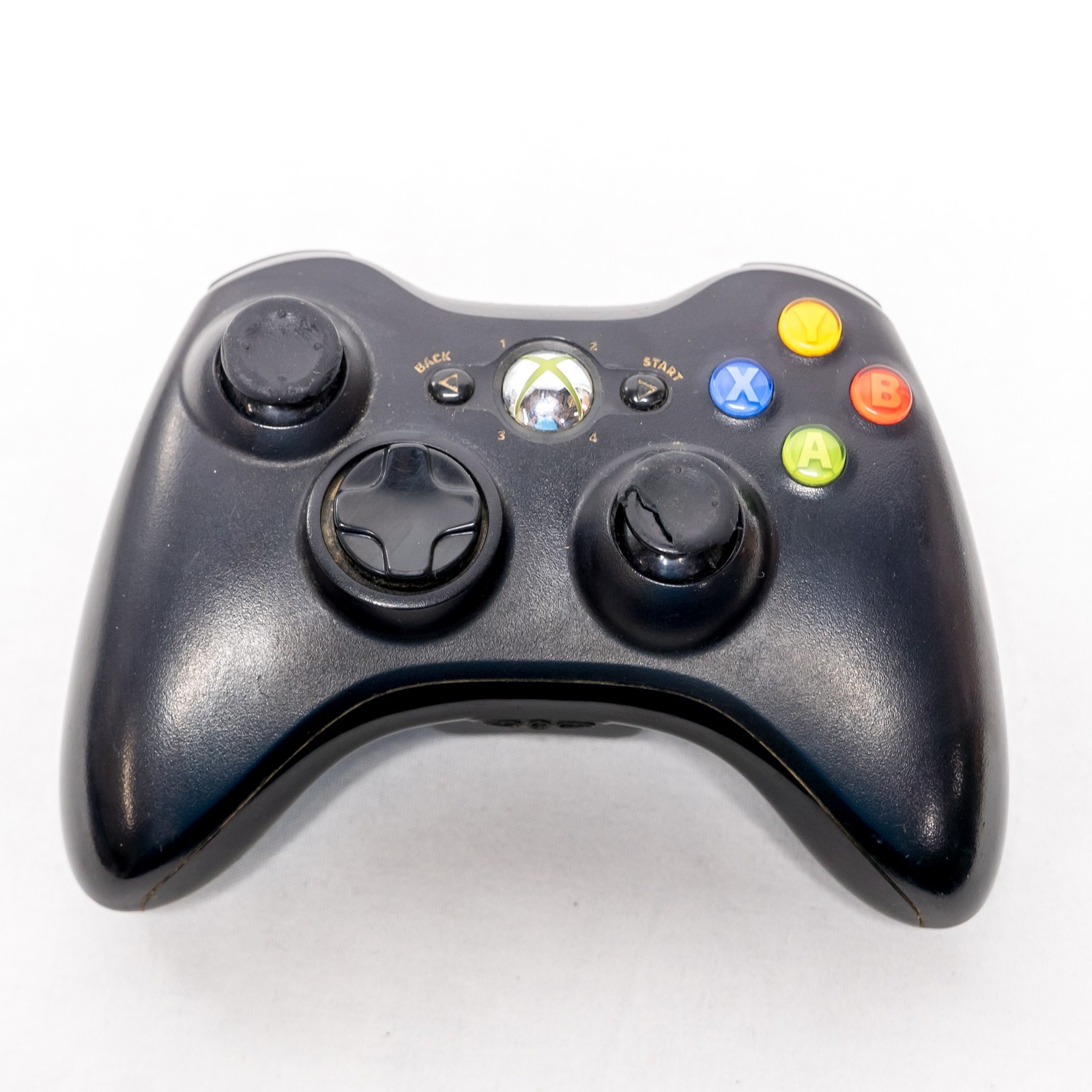 ⭐ Genuine OEM Black Microsoft Xbox 360 Wireless Controller + Back - WORKS ⭐