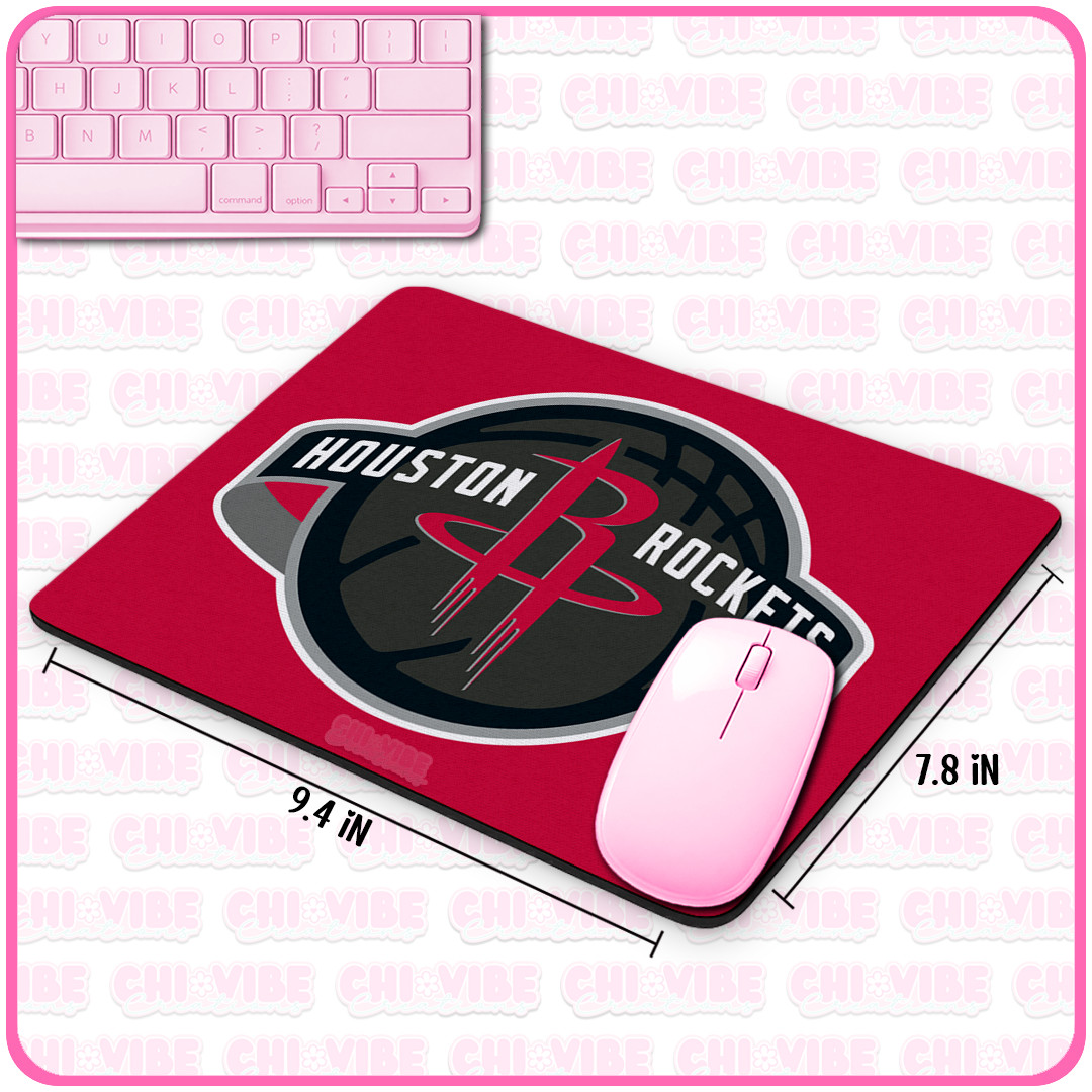 Houston Rockets Mousepad Computer Mouse Laptop Non-slip Desk Home Office
