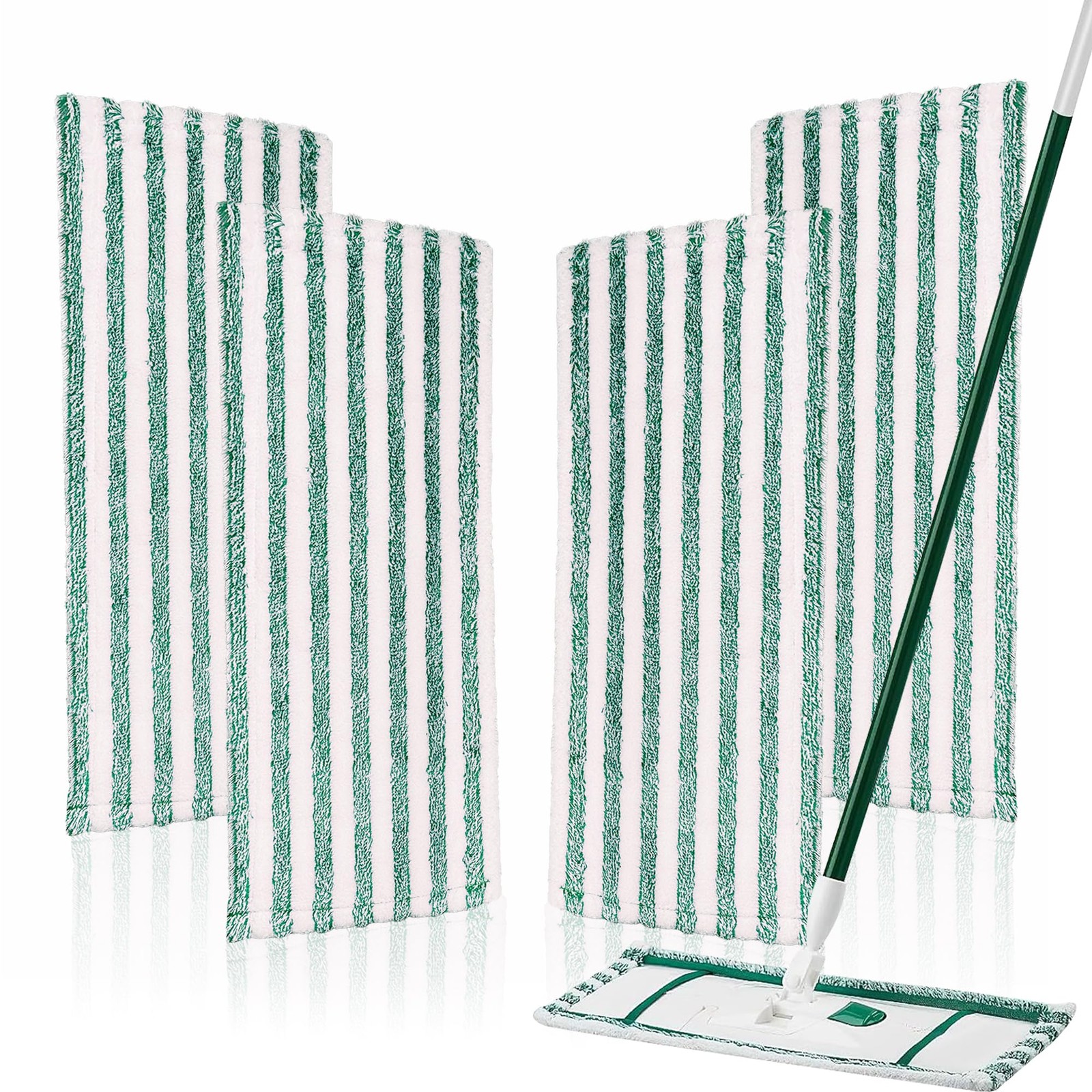 4 Pack Microfiber Mop Pads Refills Compatible with Libman Wet &Dry Dust... 