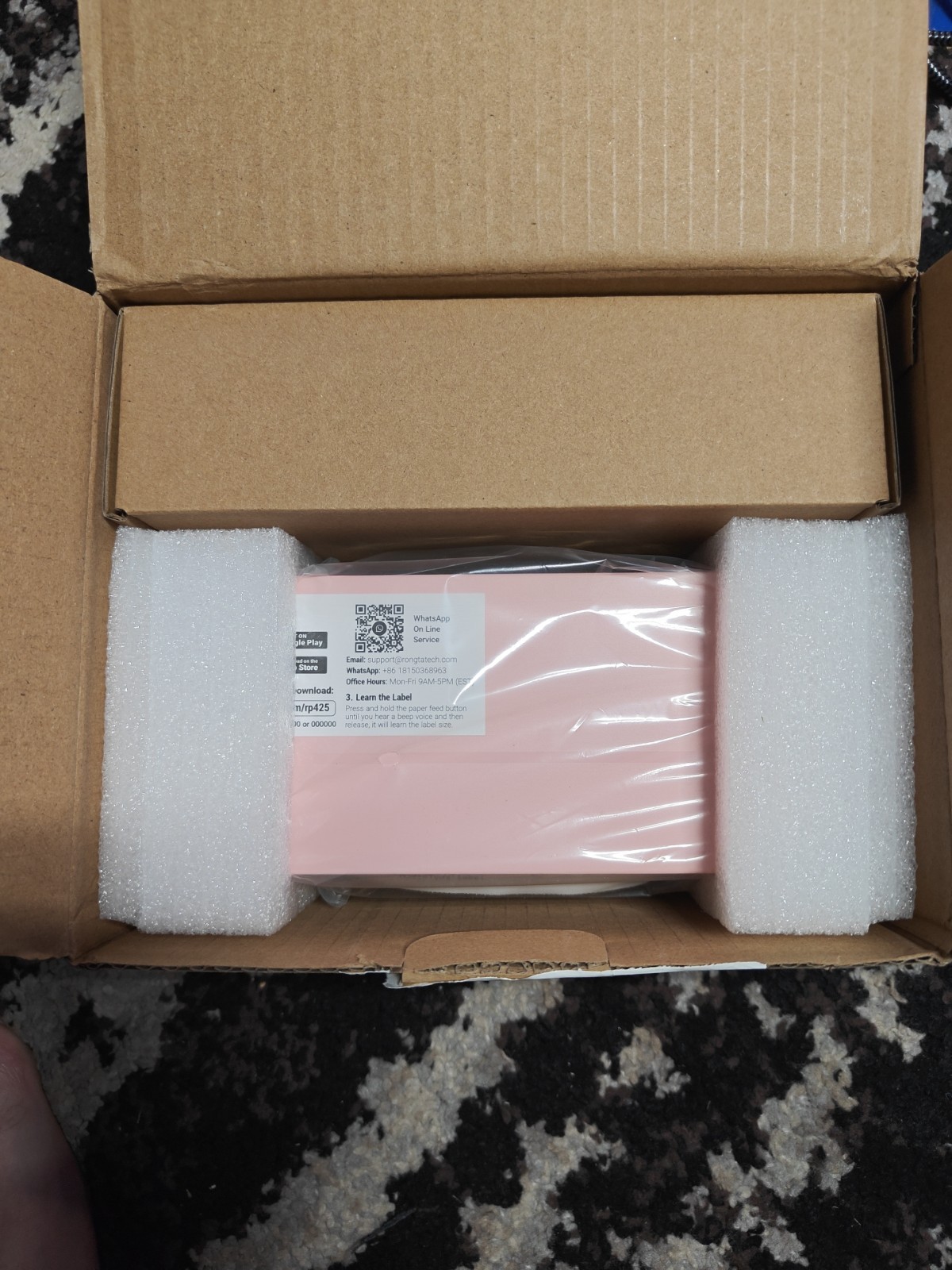 Rongta Rp425 PINK 4x6 Thermal Label Printer