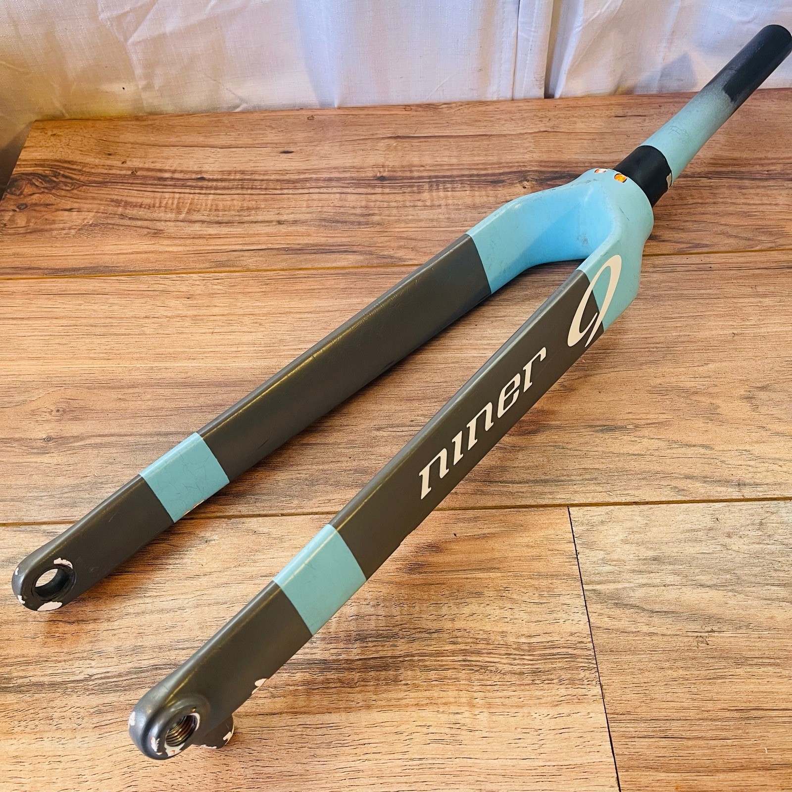 Niner RDO Taper Gravel Fork 15mm x 100mm Matte Gray & Blue 215mm