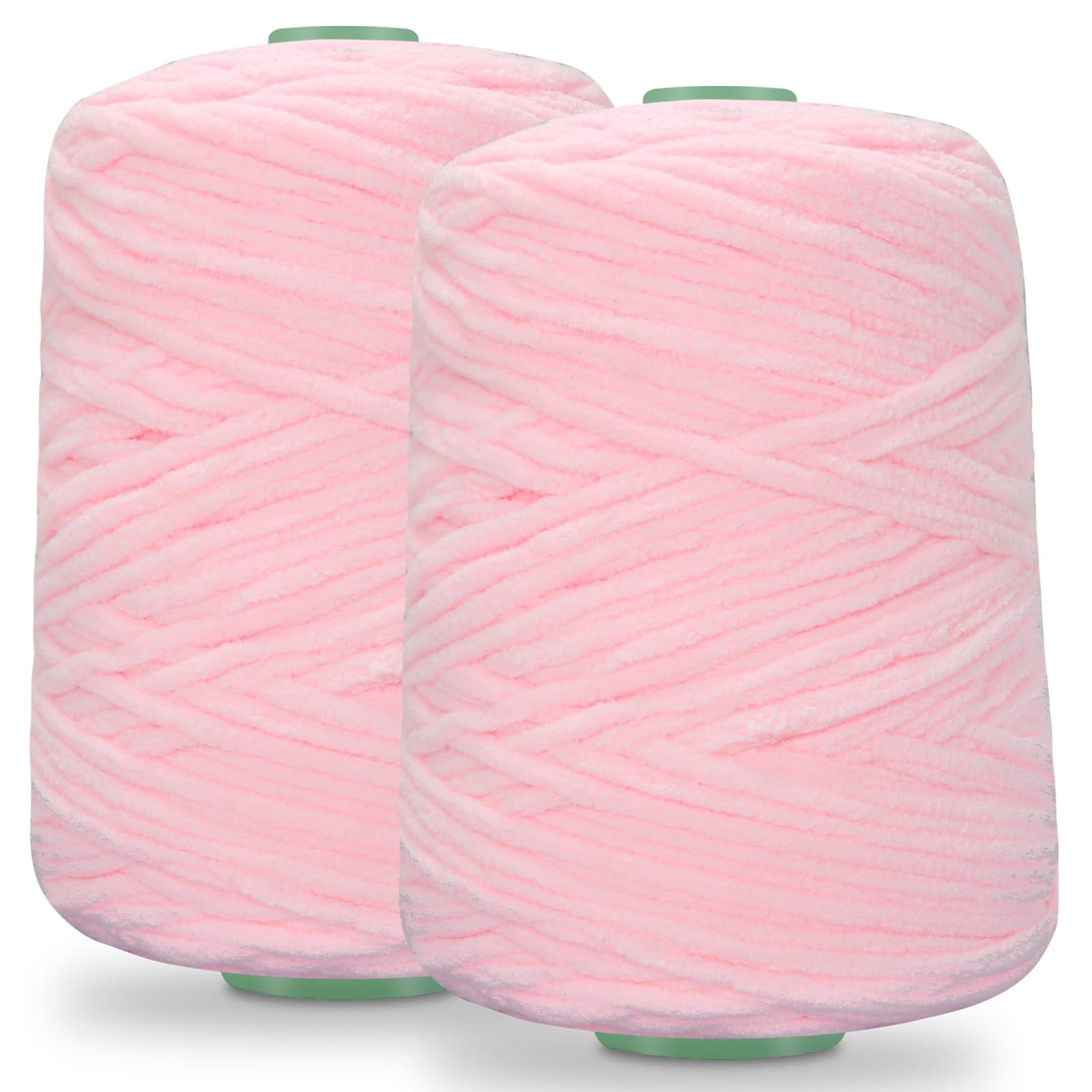 Chunky Chenille Yarn 500g for Blanket, Amigurumi, Hat, Scarf Crochet Knitting