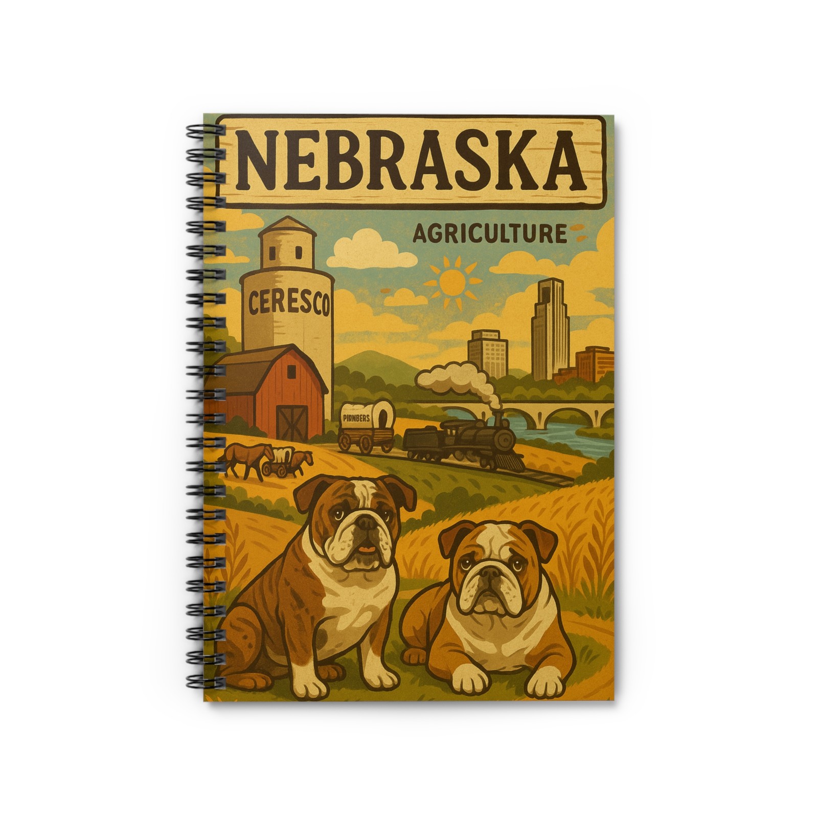 Nebraska Agriculture Bulldogs Spiral Notebook | Ruled