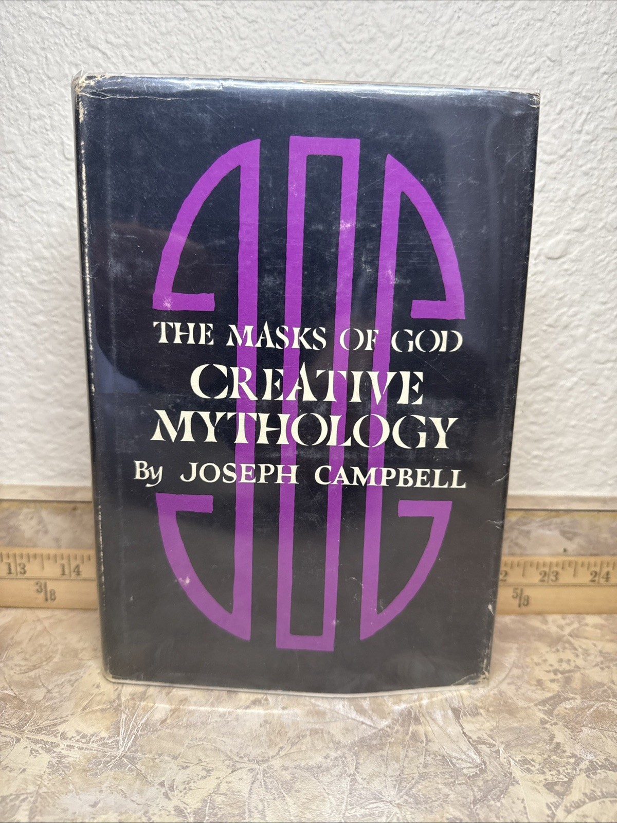 Joseph Campbell SIGNED 1968 1st "Masks of God: Creative Mythology" Viking DJ