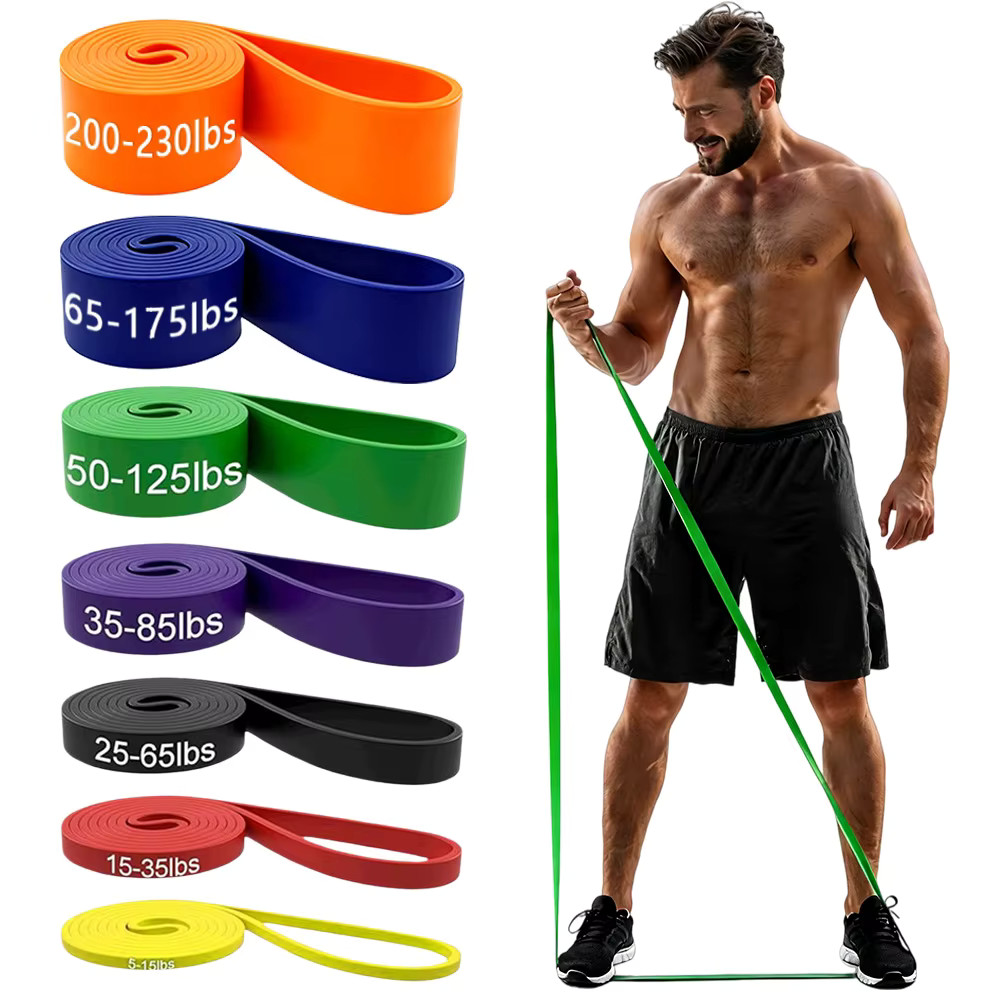 Heavy Duty Exercise Resistance Bands Fitness GYM Powerlift Pull Up Assist Band