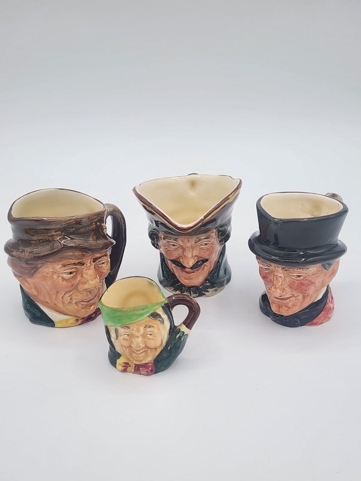 Vintage Royal Doulton Toby Mug Lot Turpin Paddy John Peel & Gamp