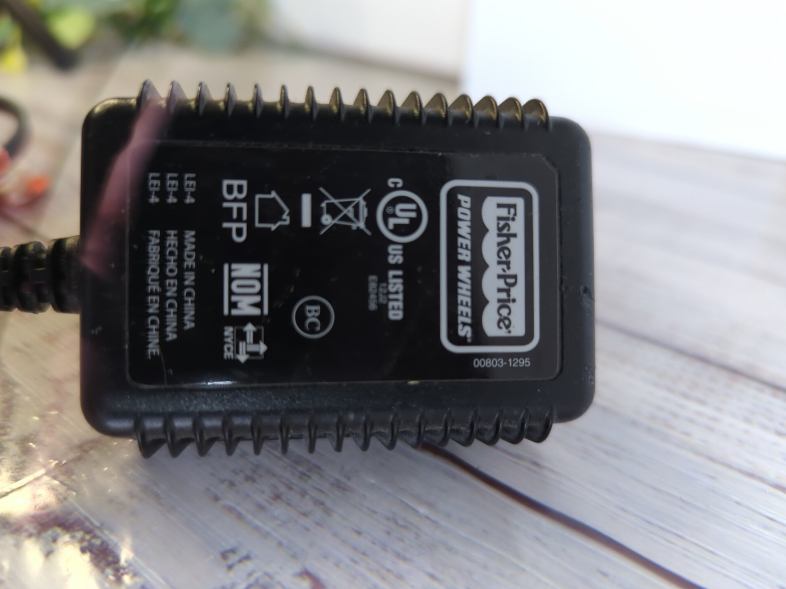 Fisher Price Power Wheels 6v Battery Charger 00803-1295