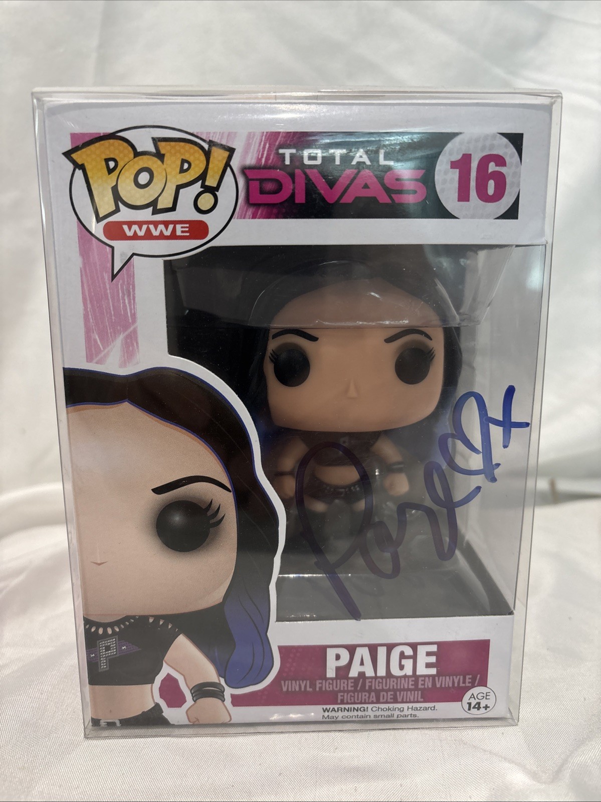 Signed WWE Diva Paige #16 Funko Pop