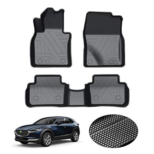 KUST Floor Mats for 2020-2025 2026 Mazda CX-30, All Weather Floor Liners TPE