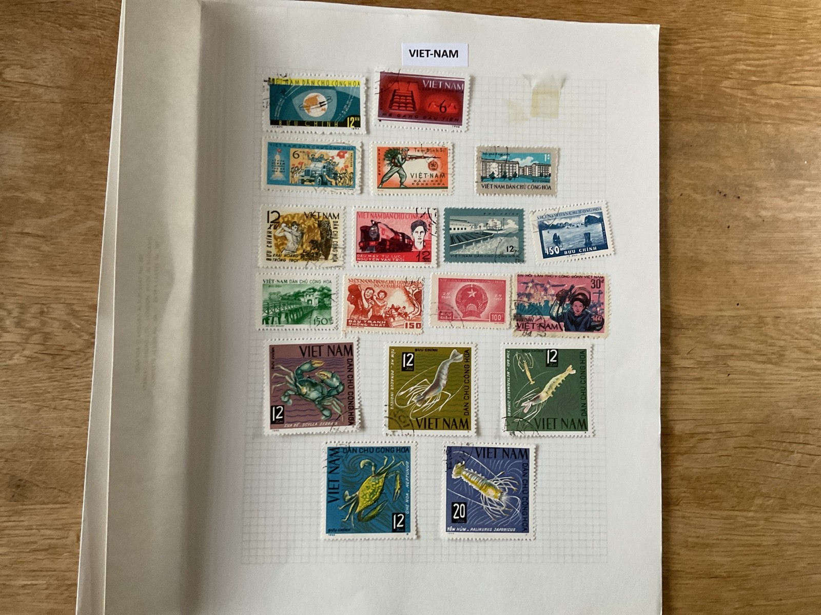 Vietnam  stamps  on 2 page B3210