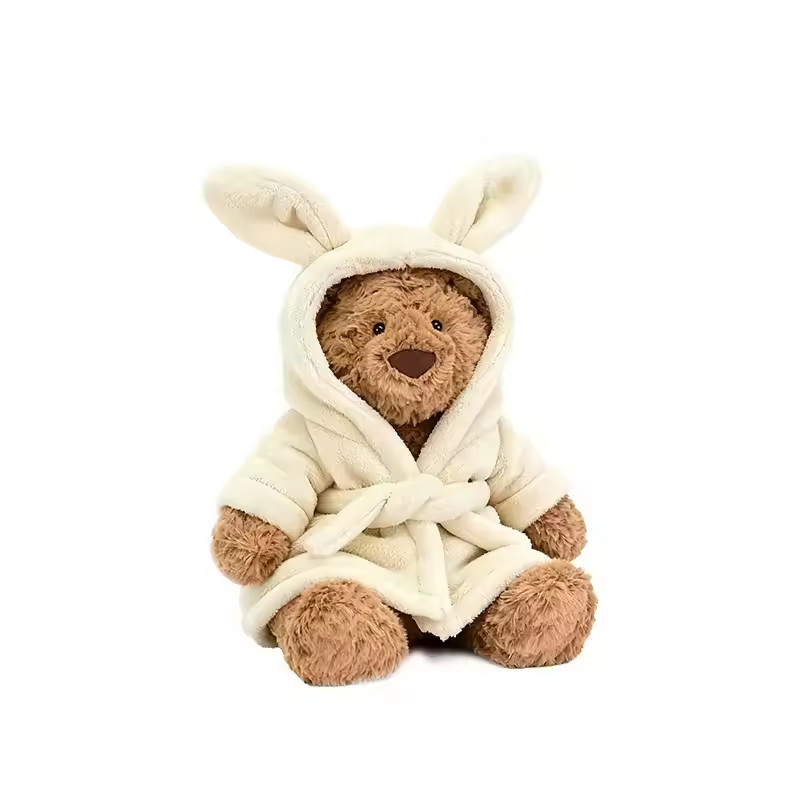 22cm  Jellycat Bathrobe Bartholomew Bear NWT-Birthday Gift Cute Toys