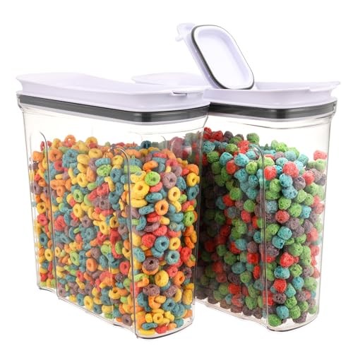  Cereal Containers Storage Set, Airtight Food Storage Container with 2PACK-4L