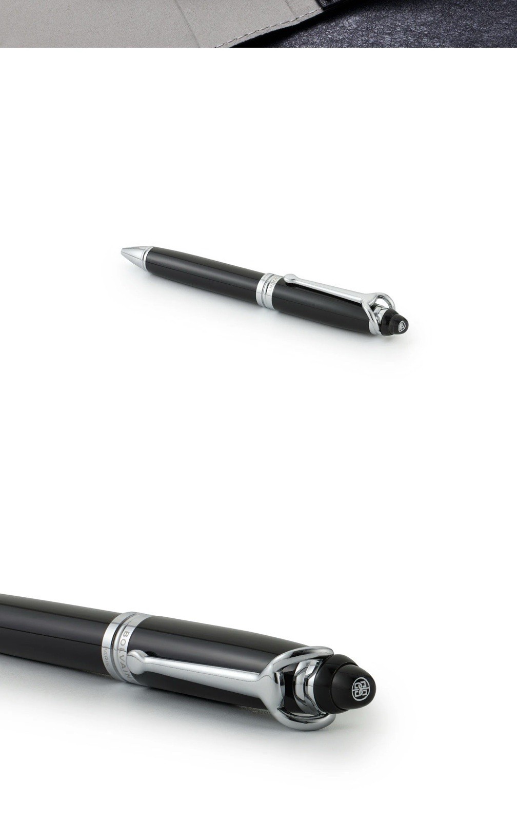 Bolvaint Odyssey Sévigné Ballpoint Pen Onyx Black Prussian Blue Metal Chrome