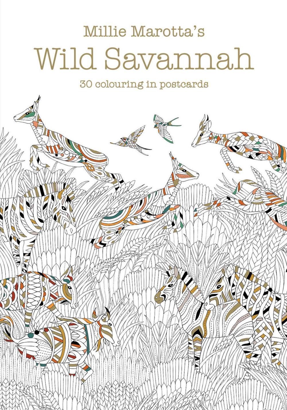 Millie Marotta's Wild Savannah Postcard Book