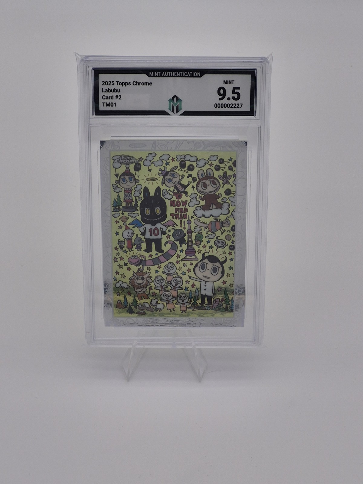 100% Authentic Mint Authentication Topps Chrome The Monsters #2 Cert #000002227