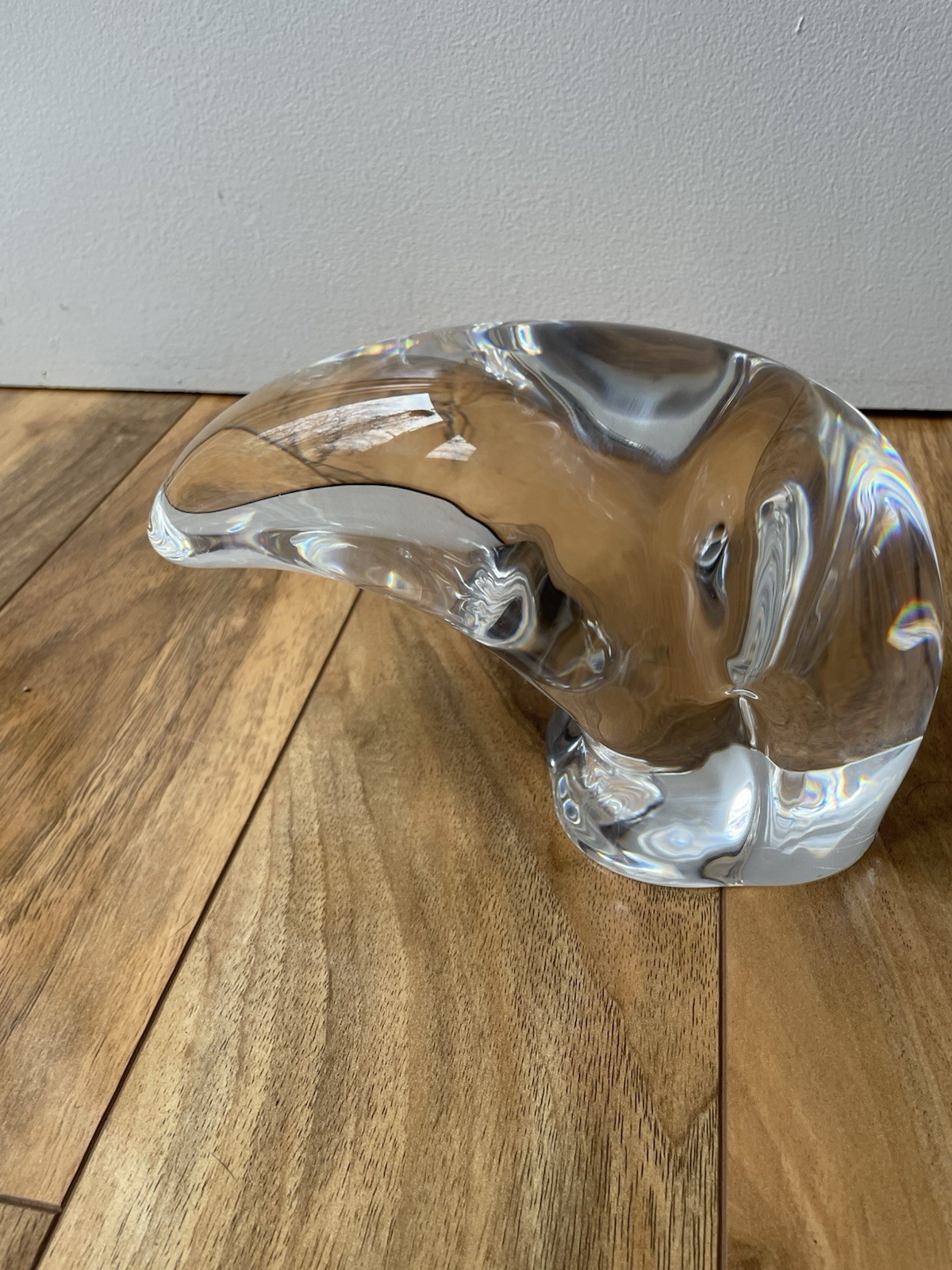 Steuben Large Polar Bear - Signed - P Schulze Design in 1988 MCM EAMES ERA