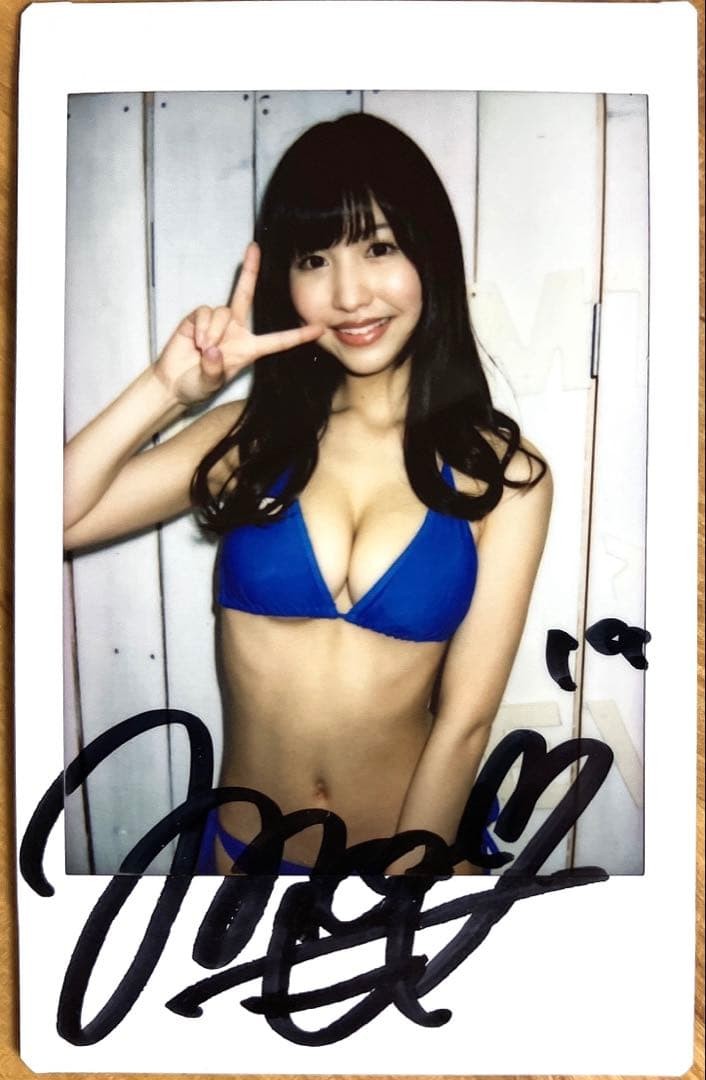 Momo Sakura Sora Signed Instax Photo Cosplay Swimsuit Eye Pocket Bonus NM