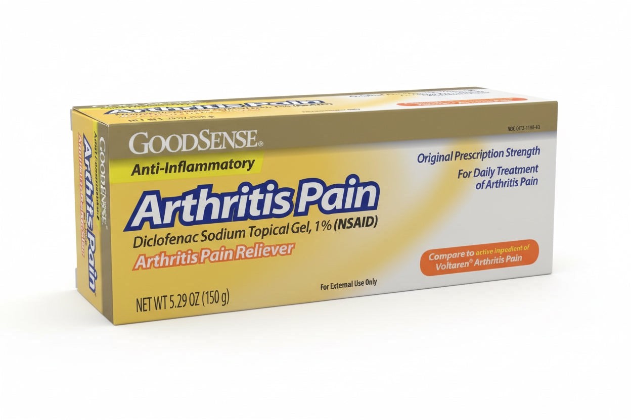 GoodSense ANTI-INFLAMMATORY Arthritis Pain Reliever Topical Gel 100g. Exp 11/26