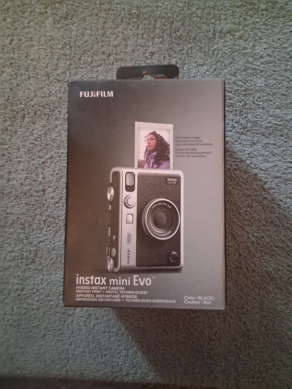 Fujifilm Instax mini Evo Hybrid Instant Camera Black Bluetooth LCD Remote Print